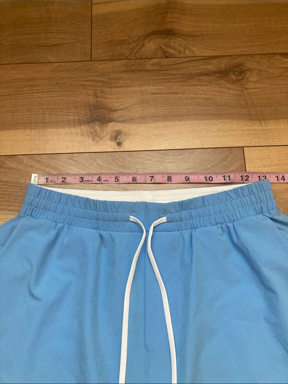 Lululemon Blue Linen 5” Pool Shorts Swim Trunks